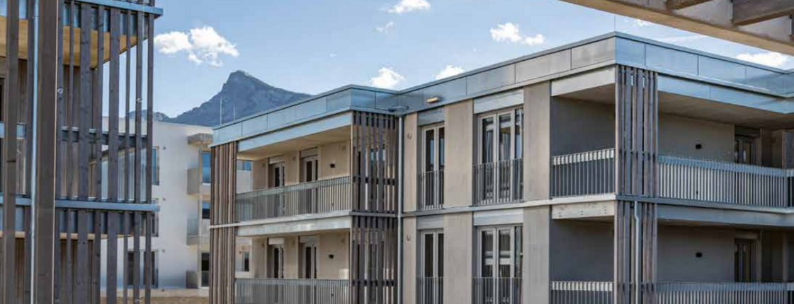 Planansicht eines mehrstöckigen Hauses