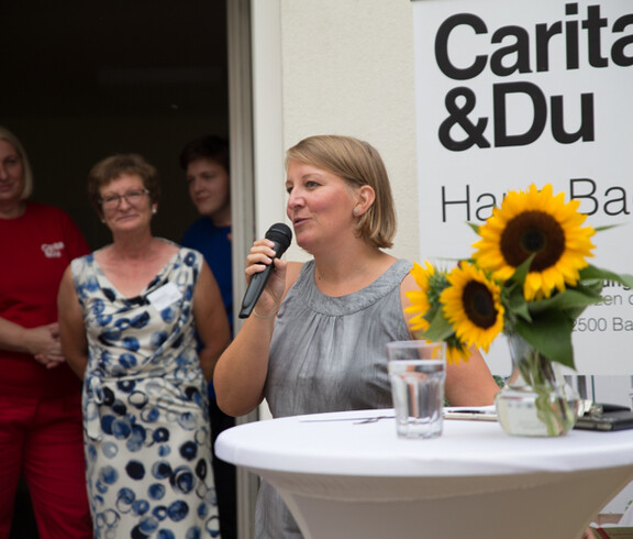 Hausleiterin Petra Mühlberger führte durch den Festakt