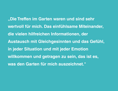 Zitat einer Teilnehmerin