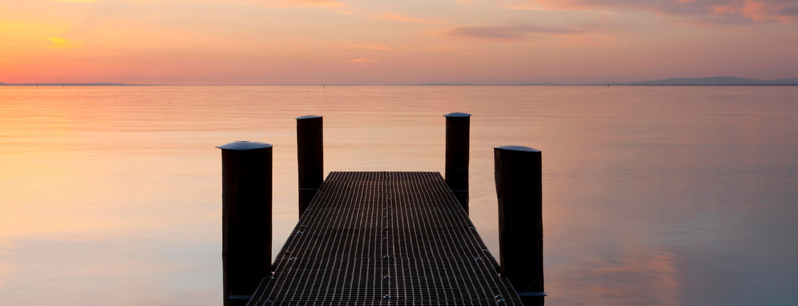 Jetty,In,The,Evening,Light,Overlooking,Lake,Constance,Near,Bregenz,
