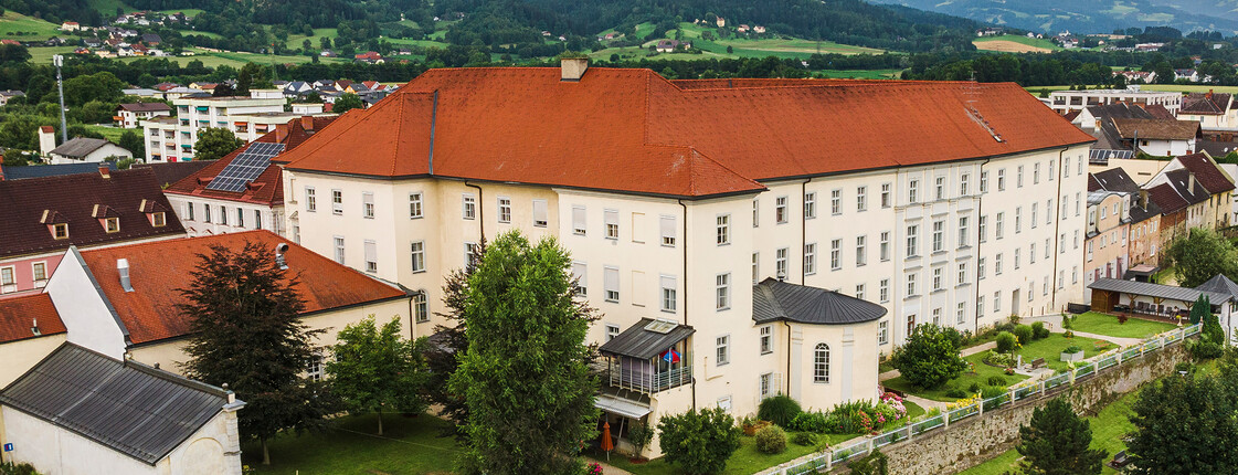 Die Außenansicht des Pflegewohnhaus "Elisabeth" in St. Andrä.