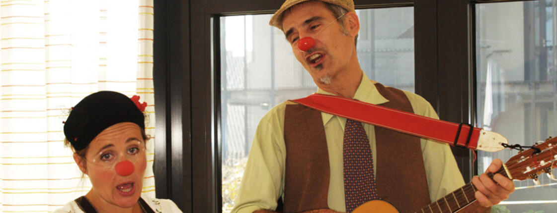 Clowns sorgen für Unterhaltung
