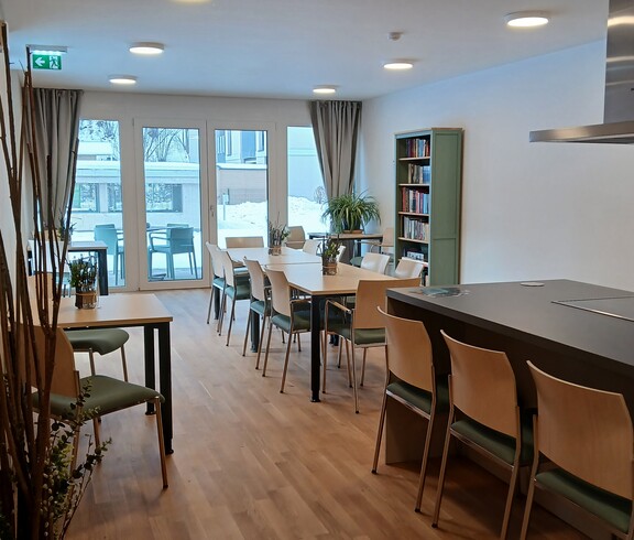 Gemeinschaftsraum im Betreuten Wohnen Saalfelden Achenweg.
