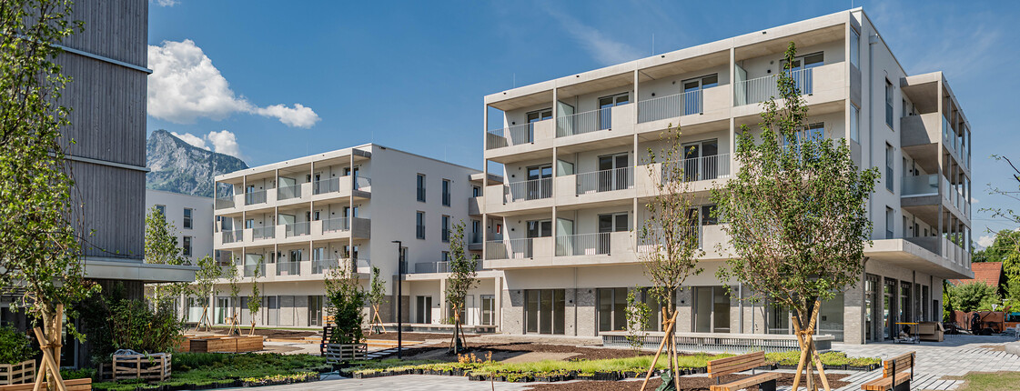 Planansicht eines mehrstöckigen Hauses