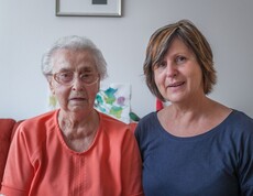 Betreuerin und Bewohnerin