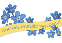 Offizielles Logo des regionalen Netzwerks Demenzfreundliches Zillertal.