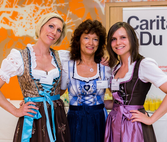 Mag. Birgit Florian, Claudia Zimmermann und Mag. Ulrike Scheibenbauer aus dem Haus St. Teresa