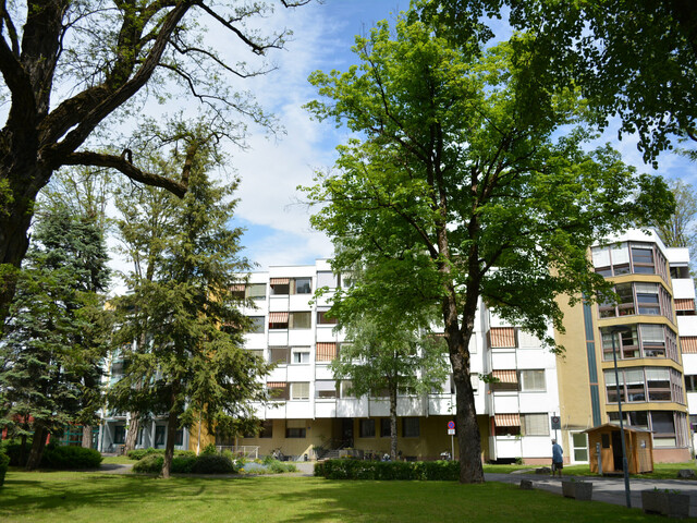 Die Außenansicht des Pflegewohnhaus "Haus Magdalena" in Klagenfurt.