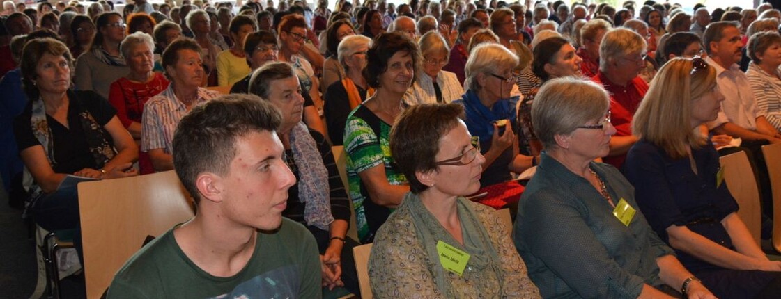 Foto vom Tag der Demenz 2014, viele Leute in einem Saal