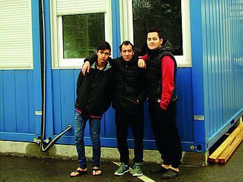 Bewohner der zukünftigen Flüchtlingsunterkunft in Breitenfurt