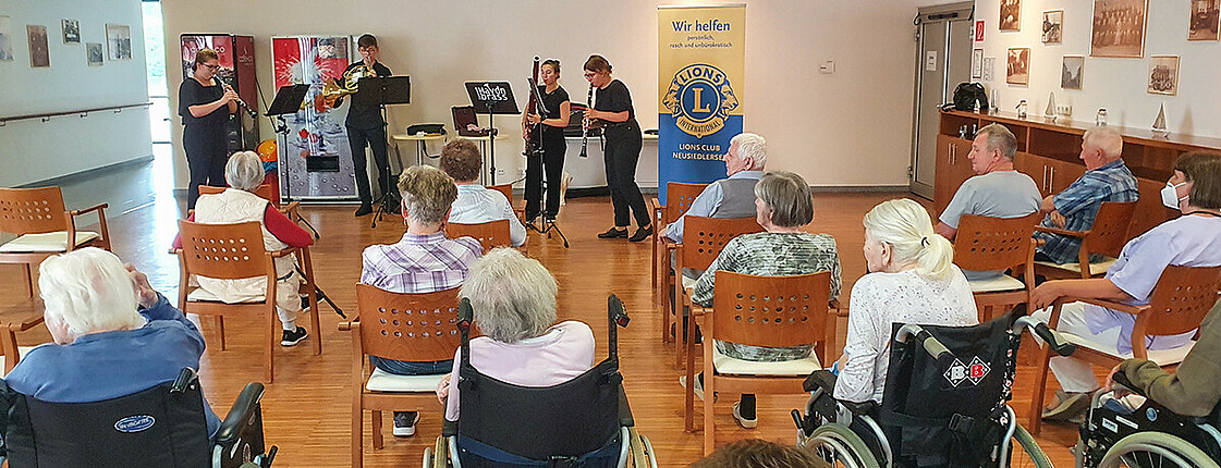  Ein musikalisches Erlebnis im Caritas Haus St. Nikolaus in Neusiedl am See. Veranstaltet vom Lions Club Neusiedlersee.
