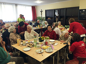 Frühlingscafé mit der Caritas Pflege Zuhause St. Anton